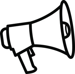Loudspeaker Announcement Icon Vector Illustration of a Megaphone