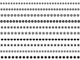 飾り罫〈花〉　E-1