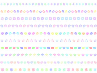 飾り罫〈花〉　E-4