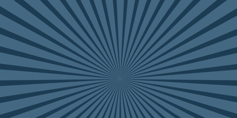 Illustration with a radial radiant pattern emanating from the center and expanding outward in alternating dark blue and light blue rays, Retro sunburst background Abstract radial lines background ,.