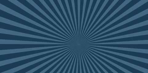 Illustration with a radial radiant pattern emanating from the center and expanding outward in alternating dark blue and light blue rays, Retro sunburst background Abstract radial lines background ,.