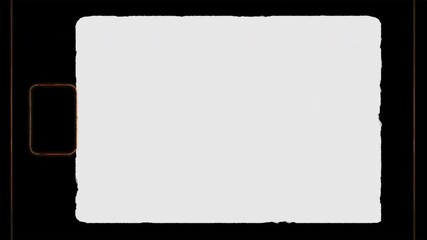 Classic 8mm Film Sprocket Matte Frame Seamless 4K Video Background Overlay Loop Effect