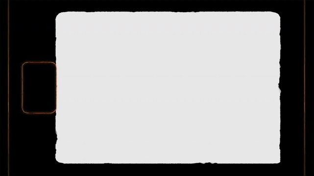 Classic 8mm Film Sprocket Matte Frame Seamless 4K Video Background Overlay Loop Effect