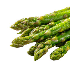 Fresh Green Asparagus Spears Water Droplets Healthy Food