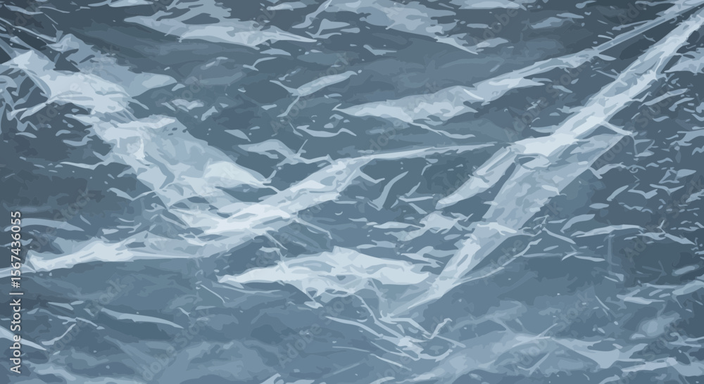 Poster abstract illustration portraying translucent textures and subtle color variations