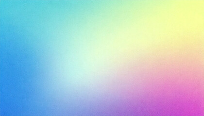 A vibrant pastel gradient background with blue, pink, and yellow tones