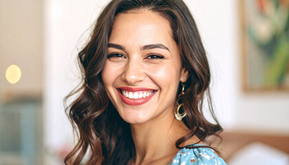 Radiant Smile, Confident Woman Portrait Photography