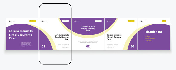 LinkedIn carousel post, social media Instagram carousel post, modern and editable business carousel template design