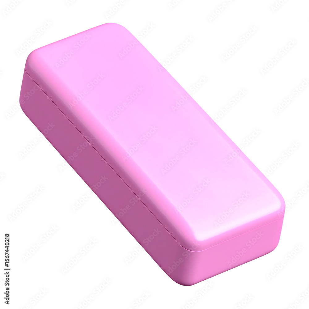 Poster minimalist pink rectangular solid object still life design element against dark backdrop clean abstr