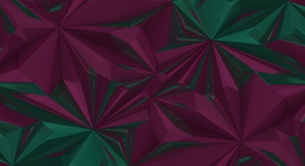 Jagged geometric patterns in deep purple and teal