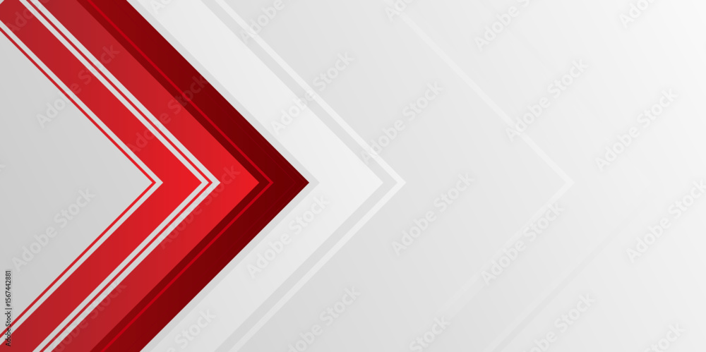 Poster red and white banner background with diagonal stripes design. modern futuristic subtle abstract back