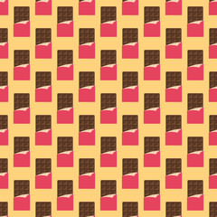 Seamless Pattern of Chocolate Illustration.