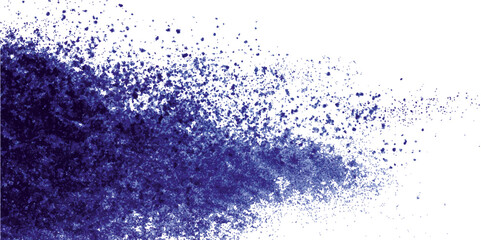 Acai powder flying, isolated on white background and texture. Face powder flying isolated on white background