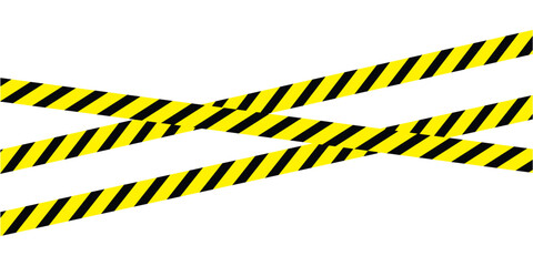 Under construction page with yellow caution tape and black warning lines. Construction hazard border design, ideal for web maintenance, alerts, security notice banners Vector illustration in eps 10. 