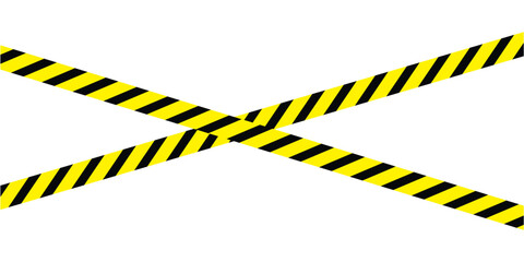 Under construction page with yellow caution tape and black warning lines. Construction hazard border design, ideal for web maintenance, alerts, security notice banners Vector illustration in eps 10. 