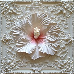 Ornate floral design with bas-relief detailing.