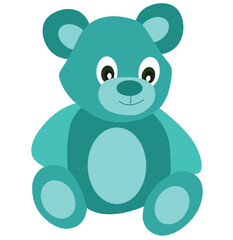 Cute cartoon hand drawn vector teddy bear clipart.