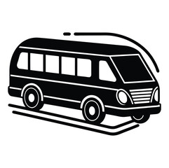 Airport shuttle icon. Monochrome simple sign from airport elements collection. Airport shuttle icon for logo, templates, web design and infographics