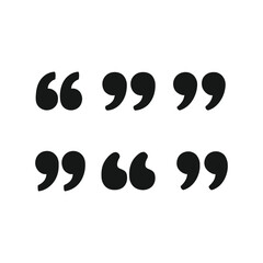 Quotation Marks Graphic: Elegant Typography Design Element