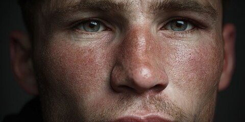 Fototapeta premium Caucasian Male Soccer Player in Action