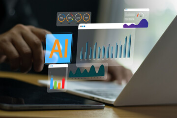 AI technology analyzes and processes with high accuracy, analyzes and evaluates business growth.