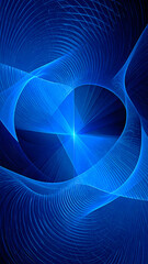 Fototapeta premium Abstract Blue Swirling Energy.