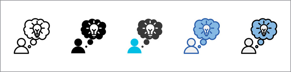 Idea Icon Pack Multistyle Illustration