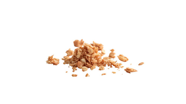 Granola Clusters on Transparent Background