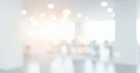 Blurred bright white interior space with lights and possible office setting., commonly seen in agency portfolios, blur-themed animations, or product landing screens