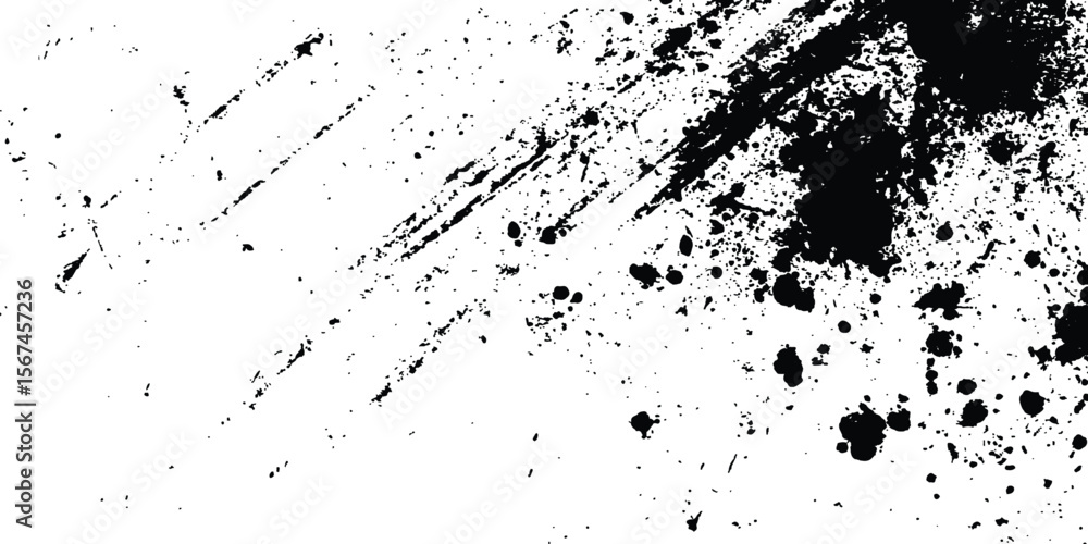 Poster abstract ink splatter background with black and white textures. a dynamic and chaotic effect, moveme