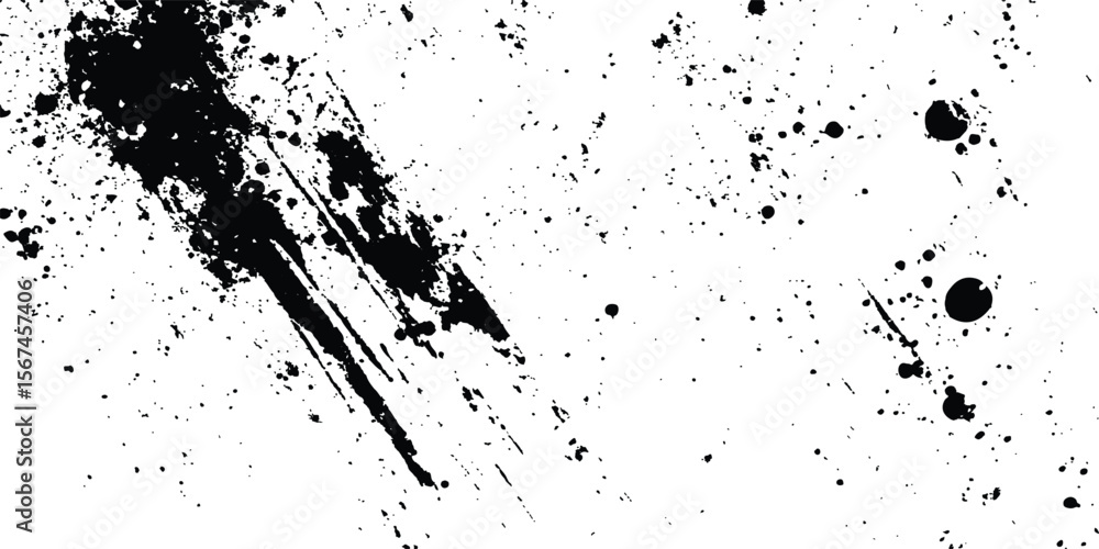 Poster abstract ink splatter background with black and white textures. a dynamic and chaotic effect, moveme