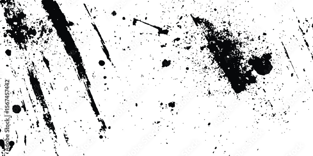 Poster abstract ink splatter background with black and white textures. a dynamic and chaotic effect, moveme