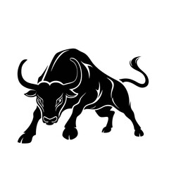 Obraz premium bull isolated on white background