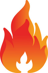 Fire effect vector design