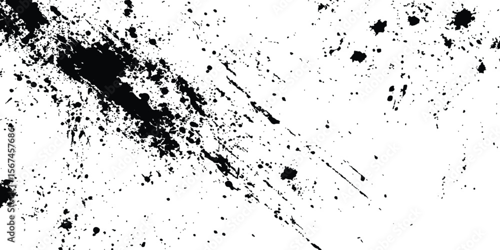 Poster abstract ink splatter background with black and white textures. a dynamic and chaotic effect, moveme