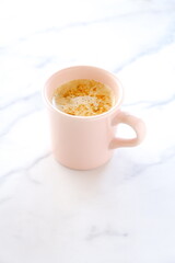 Caffè Latte,“coffee with milk” in Italy
