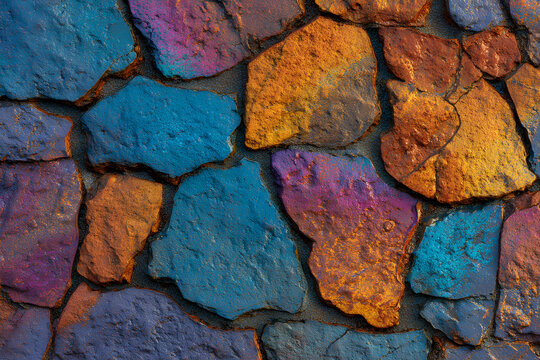 Vibrant continuous stone pattern