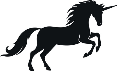 Obraz premium Unicorn silhouette illustration