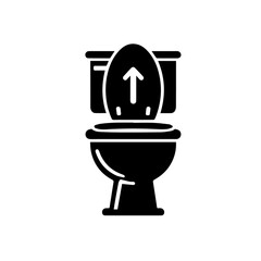 toilet silhouette , set of toilet silhouette
