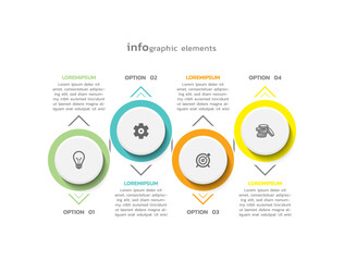 Background business infographic elements for the presentation