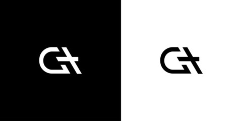Creative CH Letter Logo with Abstract, Illustration, Design Inspiration, Vector, Icon
