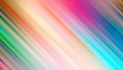 Vibrant Rainbow Hues Abstract Diagonal Lines