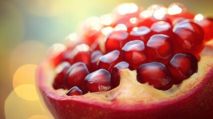 Pomegranate seeds close-up