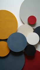 Colorful circles abstract background modern art design geometric shapes wallpaper pattern
