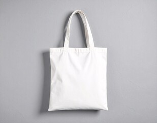Blank white tote bag