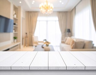 Wooden table with background 