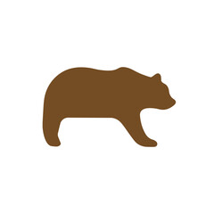 Brown Bear Wild Animal Silhouette Icon