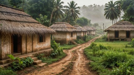 hut house in the mountains