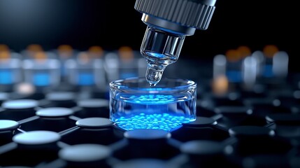 Studio shot providing a and realistic view of proteomics equipment such as mass spectrometers engaged in the analysis of complex protein samples. imagery showcasing