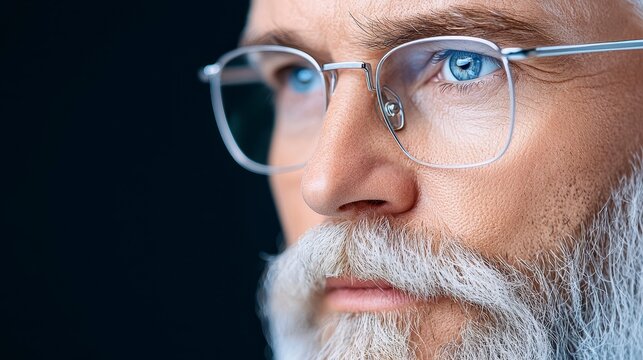 Ophthalmologist examining elderly patient s eyes with professional equipment concept of vision correction and eye health. Advanced eye care for senior citizens a comprehensive vision